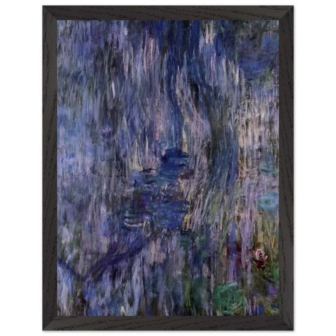 Water Lilies, Reflection of a Weeping Willows by Claude Monet — Framed art print at Zephyeer