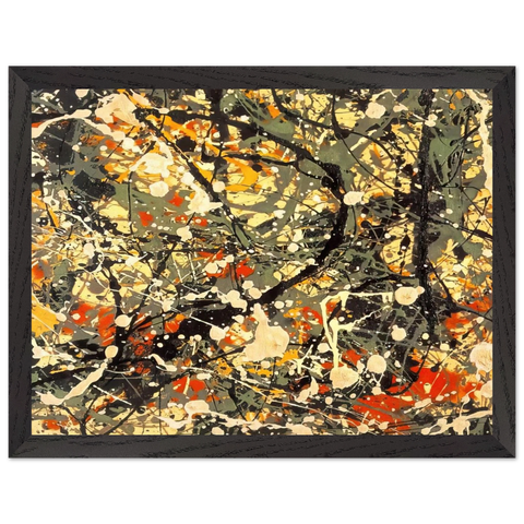 NUMBER 8 DETAIL by Jackson Pollock — Framed art print at Zephyeer