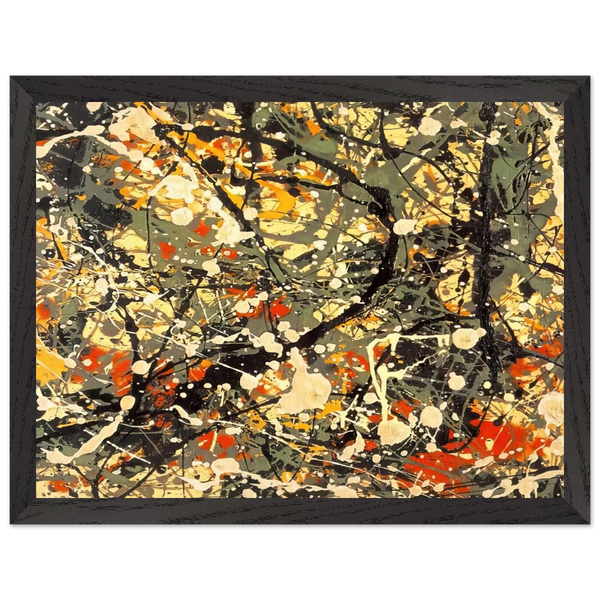 NUMBER 8 DETAIL by Jackson Pollock — Framed art print at Zephyeer
