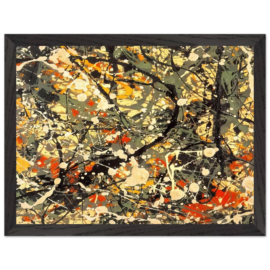 NUMBER 8 DETAIL by Jackson Pollock — Framed art print at Zephyeer