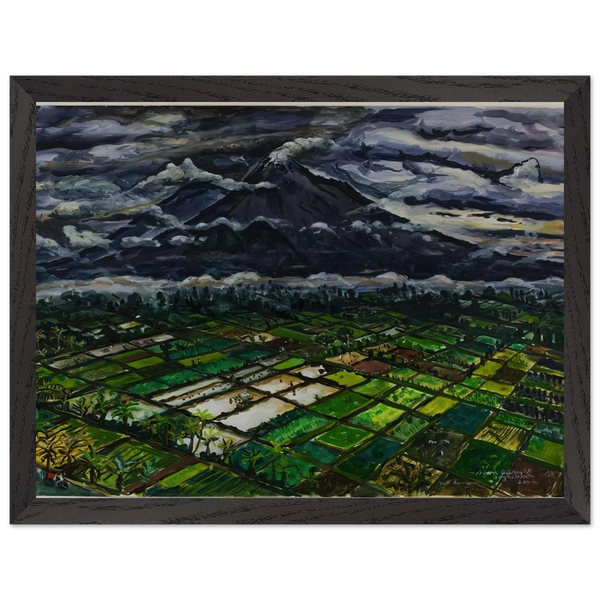 MT SEMERU JADKA KURA JAVA 1969 by Ivan Albright — Framed art print at Zephyeer