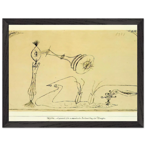 APPARATUS FOR THE MAGNETIC TREATMENT OF PLANTS 1908 by Paul Klee — Framed art print at Zephyeer