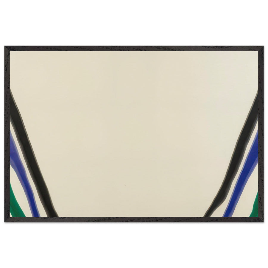 Gamma Ro (1960) by Morris Louis, framed poster