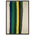 Green Picket (1962) by Morris Louis, framed poster