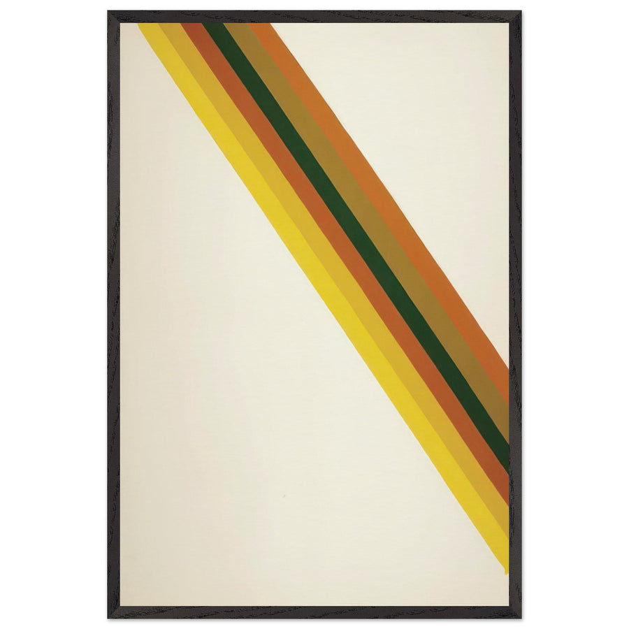 Hot Half (1962) by Morris Louis, framed poster