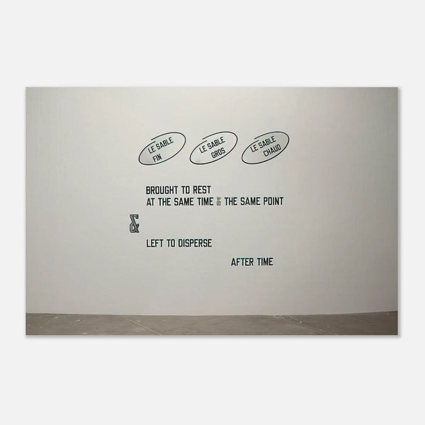Le Sable Fin... (2008) by Lawrence Weiner, poster