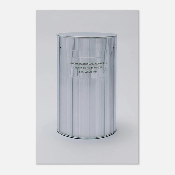 Line 1000 Meters Long (1961) by Piero Manzoni, poster