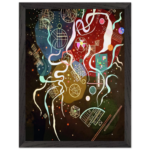 Movement I 1935 by Wassily Kandinsky, framed poster