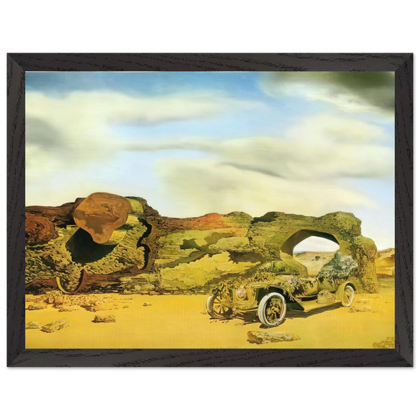 Paranoiac Critical Solitude 1935 by Salvador Dali, framed poster