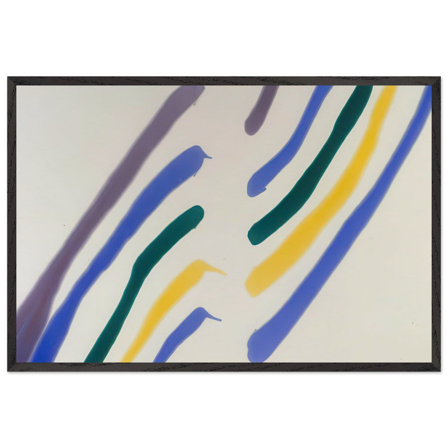 Phi (1961) by Morris Louis, framed poster