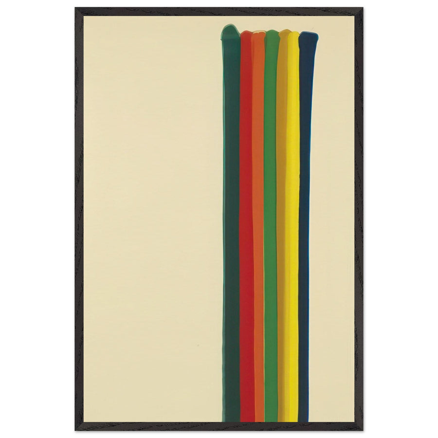 Pillar Of Hope (1961) by Morris Louis, framed poster