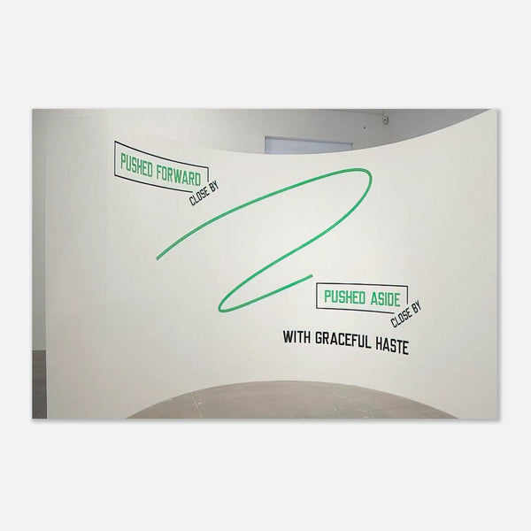 Pushed Forward... (2009) by Lawrence Weiner, poster