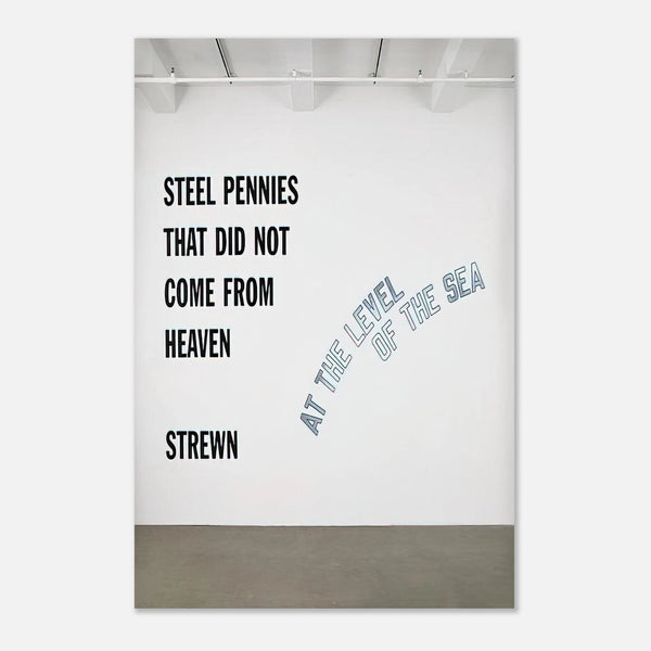 Steel Pennies That... (2008) by Lawrence Weiner, poster