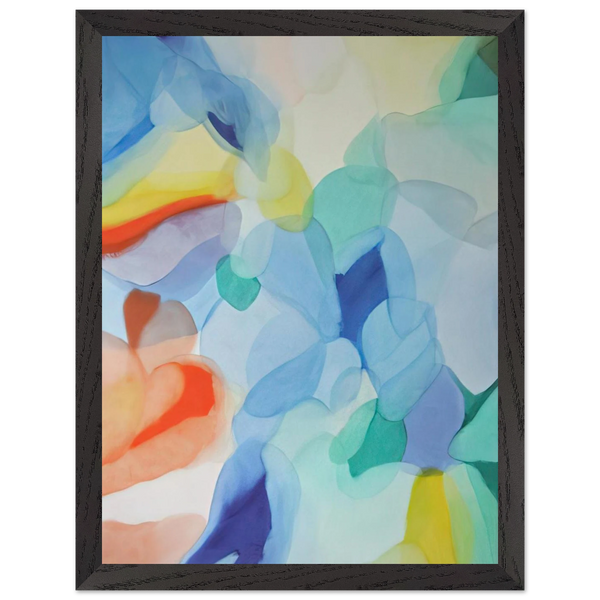 The Light in the Depths by Alice Baber, framed poster