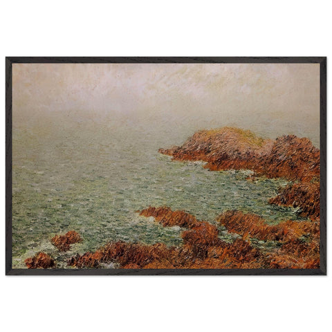 The Red Rocks by Gustave Loiseau, framed poster
