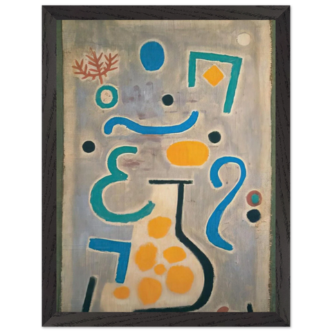The Vase 1938 by Paul Klee, framed poster