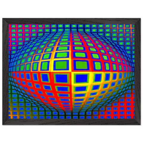 Vega-Nor (1969) by Victor Vasarely, framed poster