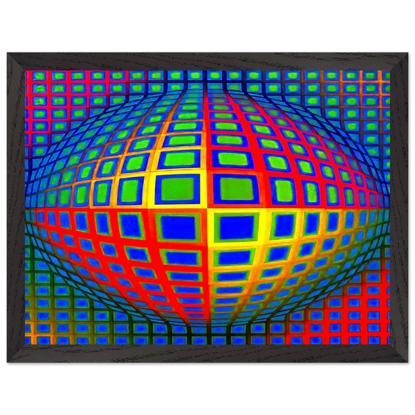 Vega-Nor (1969) by Victor Vasarely, framed poster