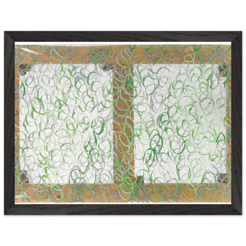 Verdeargento (1969) by Carla Accardi, framed poster
