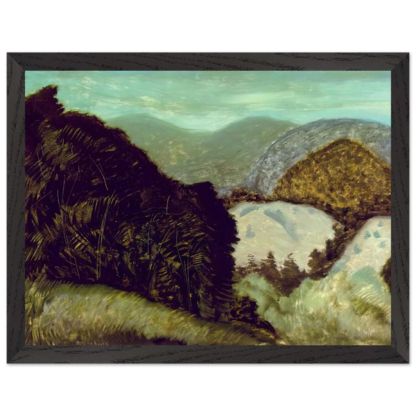 Vermont Hills (1936) by Milton Avery, framed poster