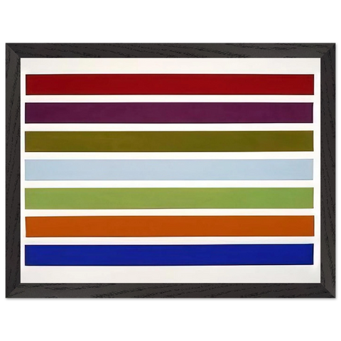 Wall Stripes No. 3 (1962) by Gene Davis, framed poster