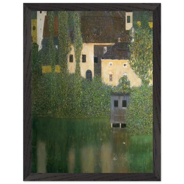 Water Castle by Gustav Klimt, framed poster