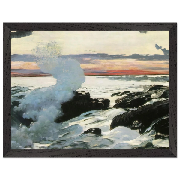 West Point Prout S Neck by Winslow Homer, framed poster