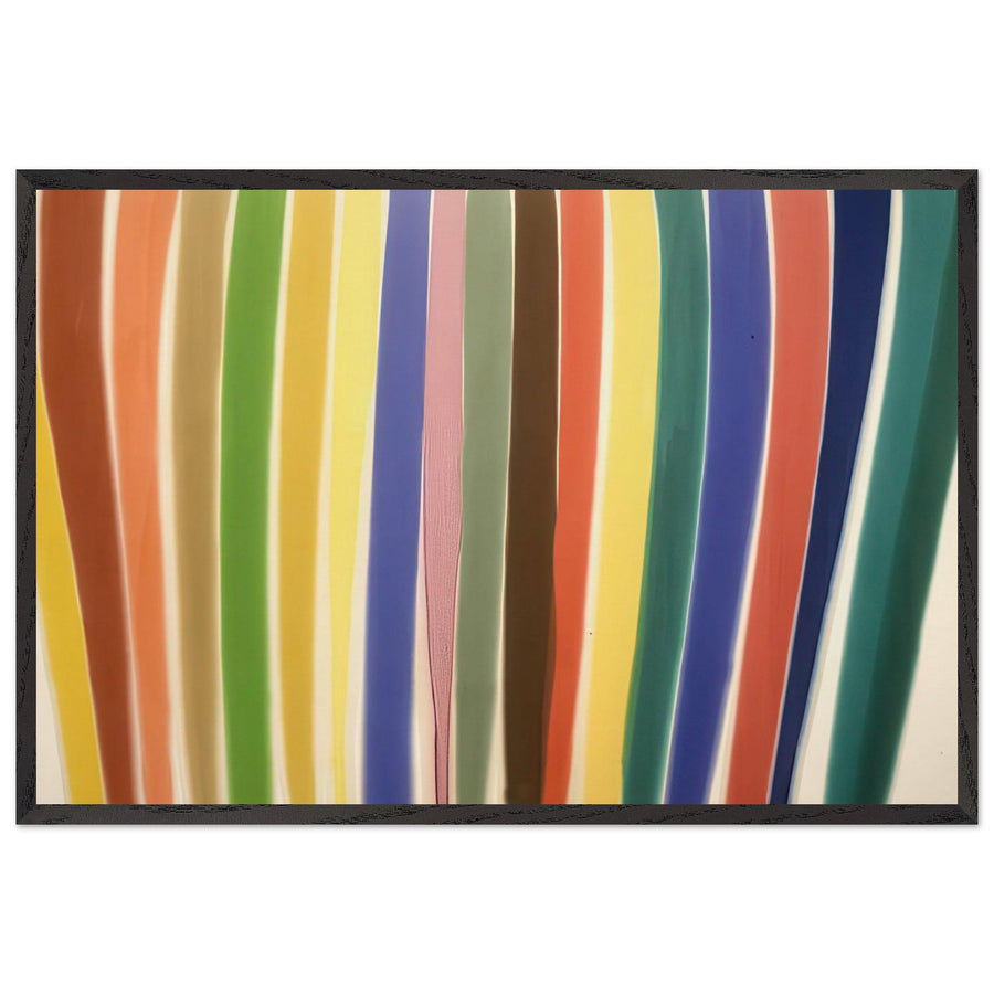 Where (1960) by Morris Louis, framed poster
