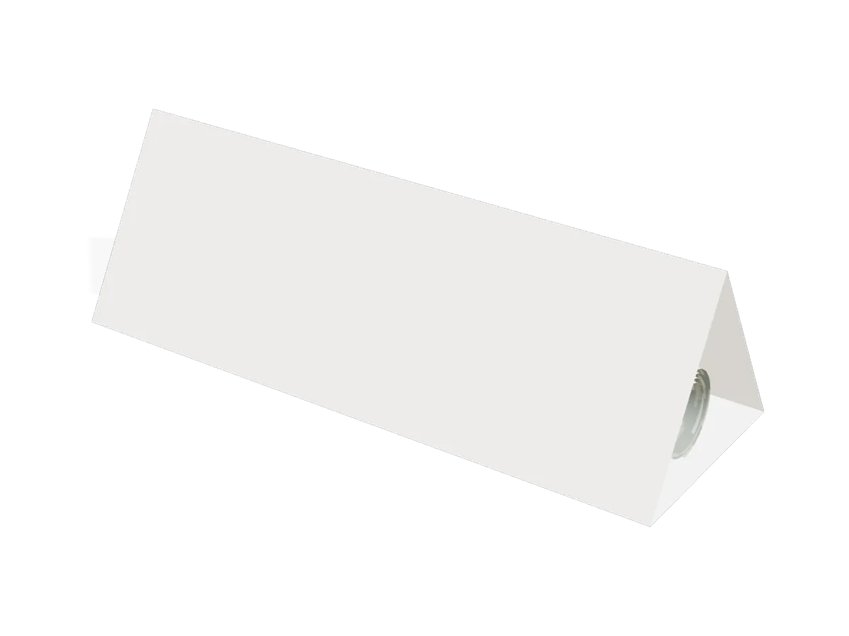 Rolled poster inside a triangular tube